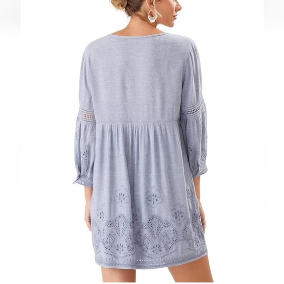 Tommy Bahama St Lucia Linen Blend Dress Cover Up Size Small Coastal Beach Resort - Picture 3 of 8